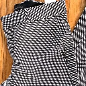 Black and White Banana Republic Dress Slacks